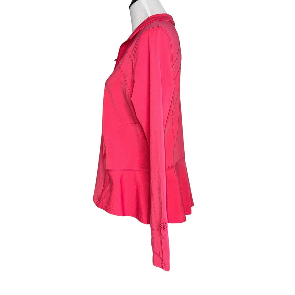 Coolibar Diamond Cove Swim Jacket Pink/Melon/Coral Color Sz L NWOT - Picture 3 of 8